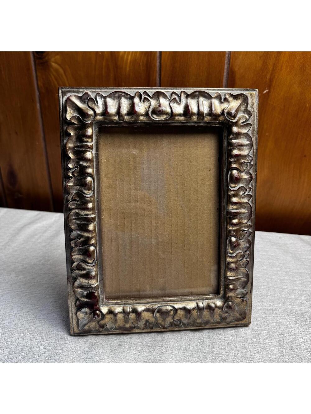 Vintage Ornate 5x7 Picture Frame Heavy Duty Metal Tabletop Frame - Picture 2 of 7